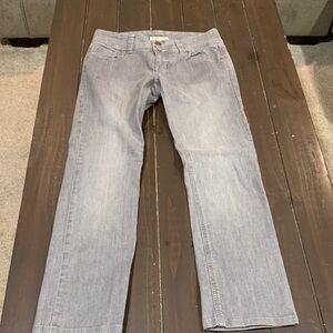 CAbi Women's Straight Leg Jeans in Light Gray